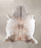 Grey with Beige X-Large Brazilian Cowhide Rug 7'5