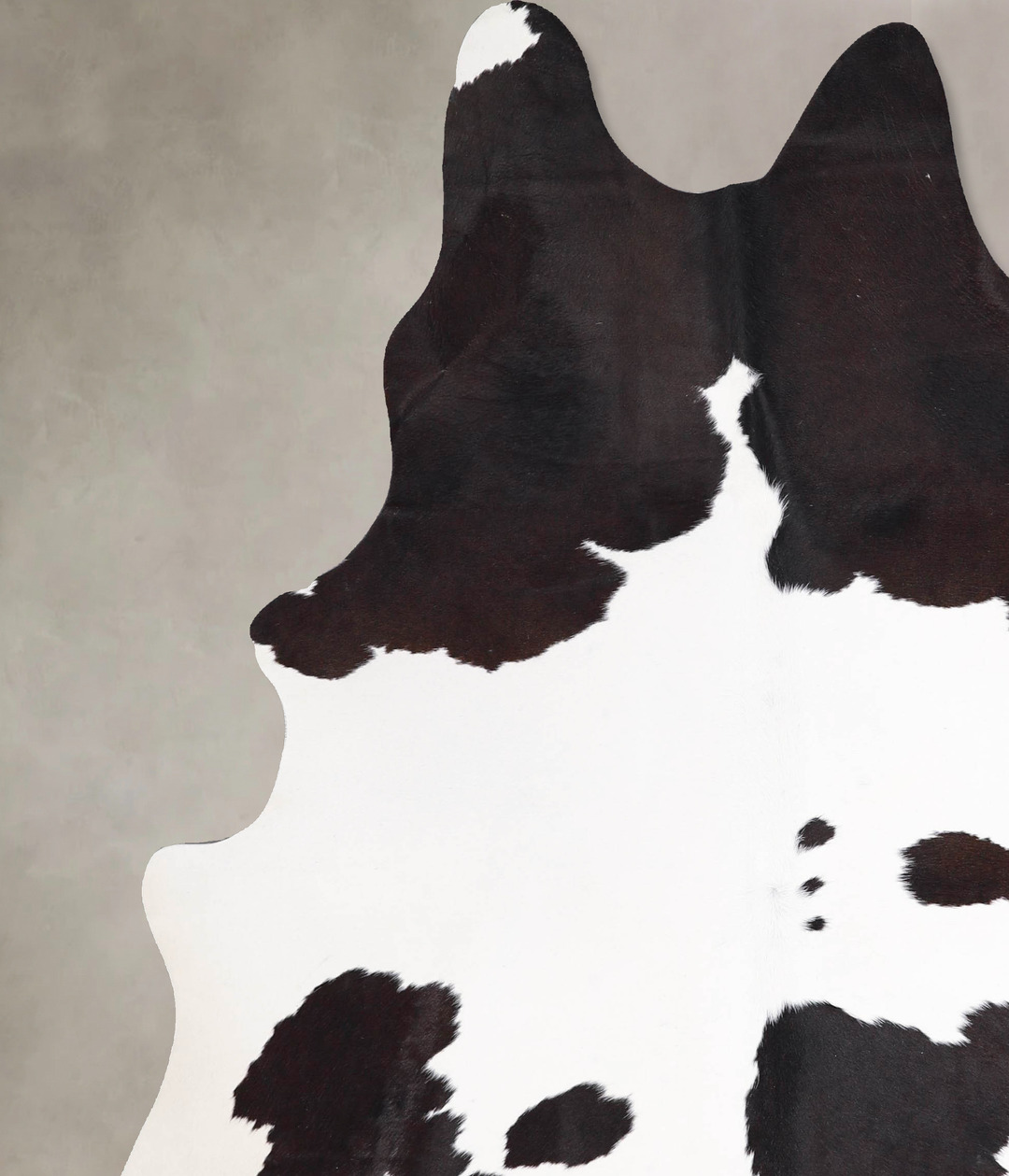 Black and White X-Large Brazilian Cowhide Rug 7'6"H x 6'1"W #A47466 by