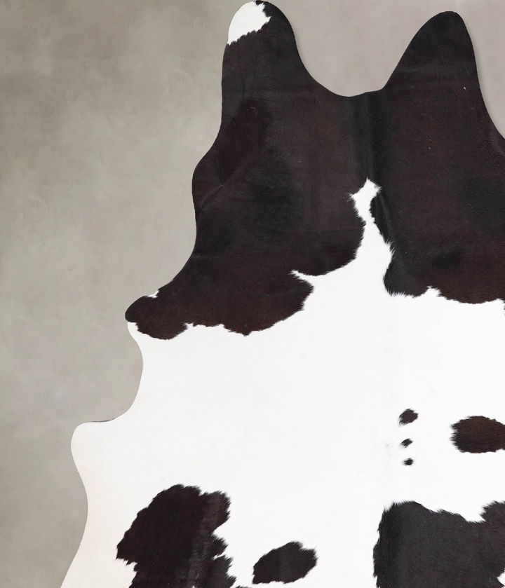 Black and White X-Large Brazilian Cowhide Rug 7'6"H x 6'1"W #A47466 by Hudson Hides