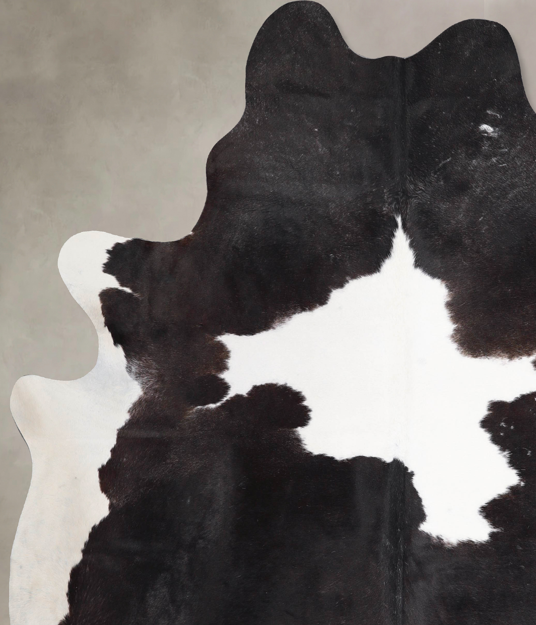 Black and White XX-Large Brazilian Cowhide Rug 7'10"H x 6'5"W #A47483