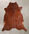 Solid Brown XX-Large Brazilian Cowhide Rug 7'3