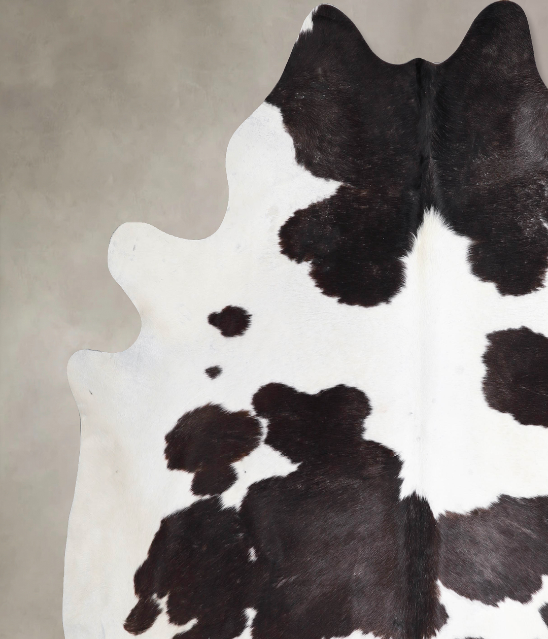 Black and White XX-Large Brazilian Cowhide Rug 8'1"H x 7'6"W #A47525 b