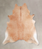 Beige XX-Large Brazilian Cowhide Rug 7'6