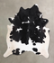 Black and White X-Large Brazilian Cowhide Rug 7'2