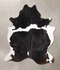 Black and White XX-Large Brazilian Cowhide Rug 7'9