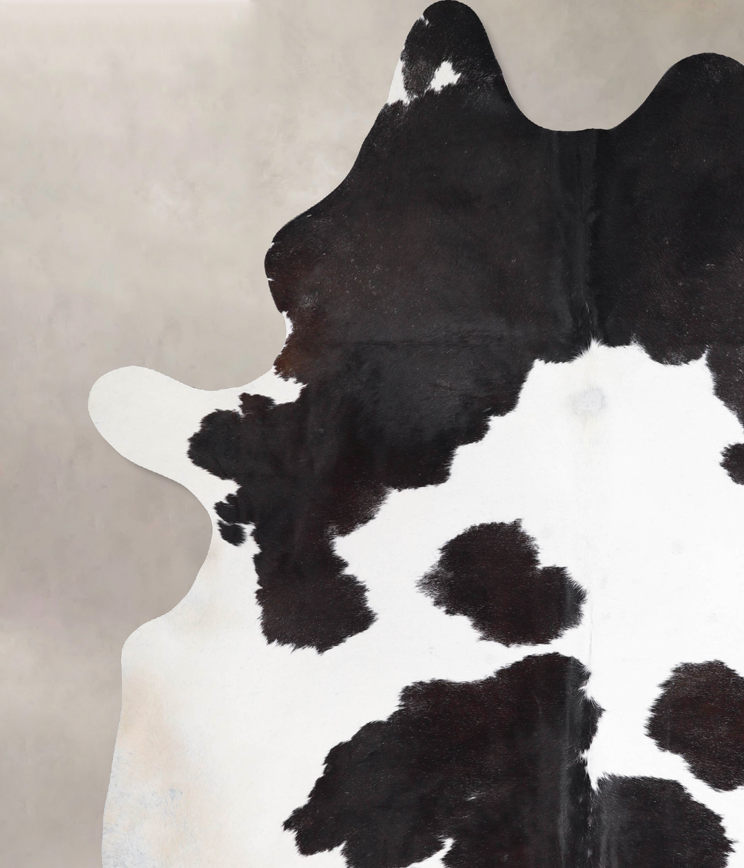 Black and White XX-Large Brazilian Cowhide Rug 8'1"H x 6'10"W #A47680