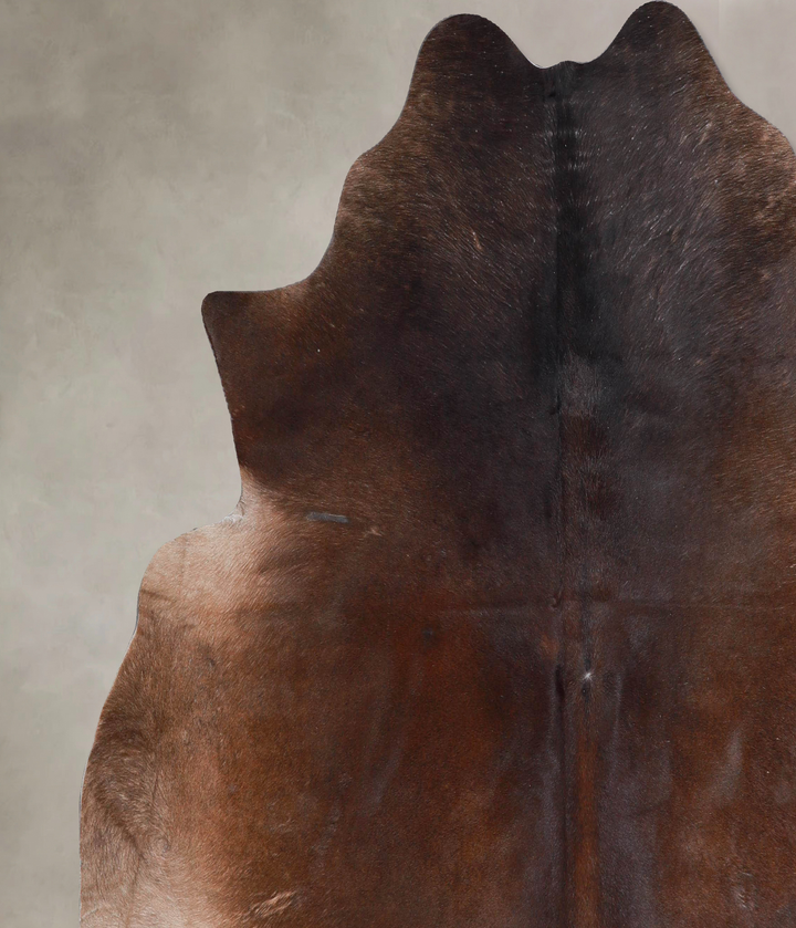 Chocolate X-Large Brazilian Cowhide Rug 6'5"H x 7'0"W #A47711 by Hudson Hides