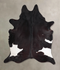 Black and White XX-Large Brazilian Cowhide Rug 8'6