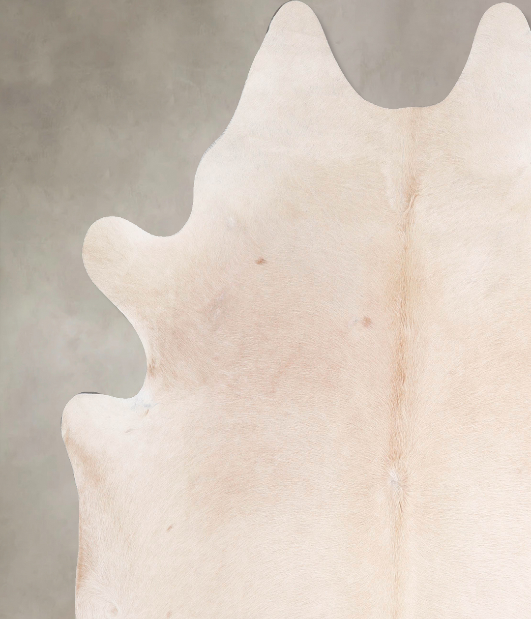 Beige XX-Large Brazilian Cowhide Rug 7'10"H x 6'11"W #A47882 by Hudson