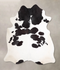 Black and White XX-Large Brazilian Cowhide Rug 7'8