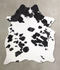 Black and White X-Large Brazilian Cowhide Rug 7'4