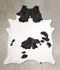 Black and White XX-Large Brazilian Cowhide Rug 8'7