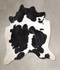 Black and White XX-Large Brazilian Cowhide Rug 7'5
