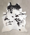 Black and White XX-Large Brazilian Cowhide Rug 8'7