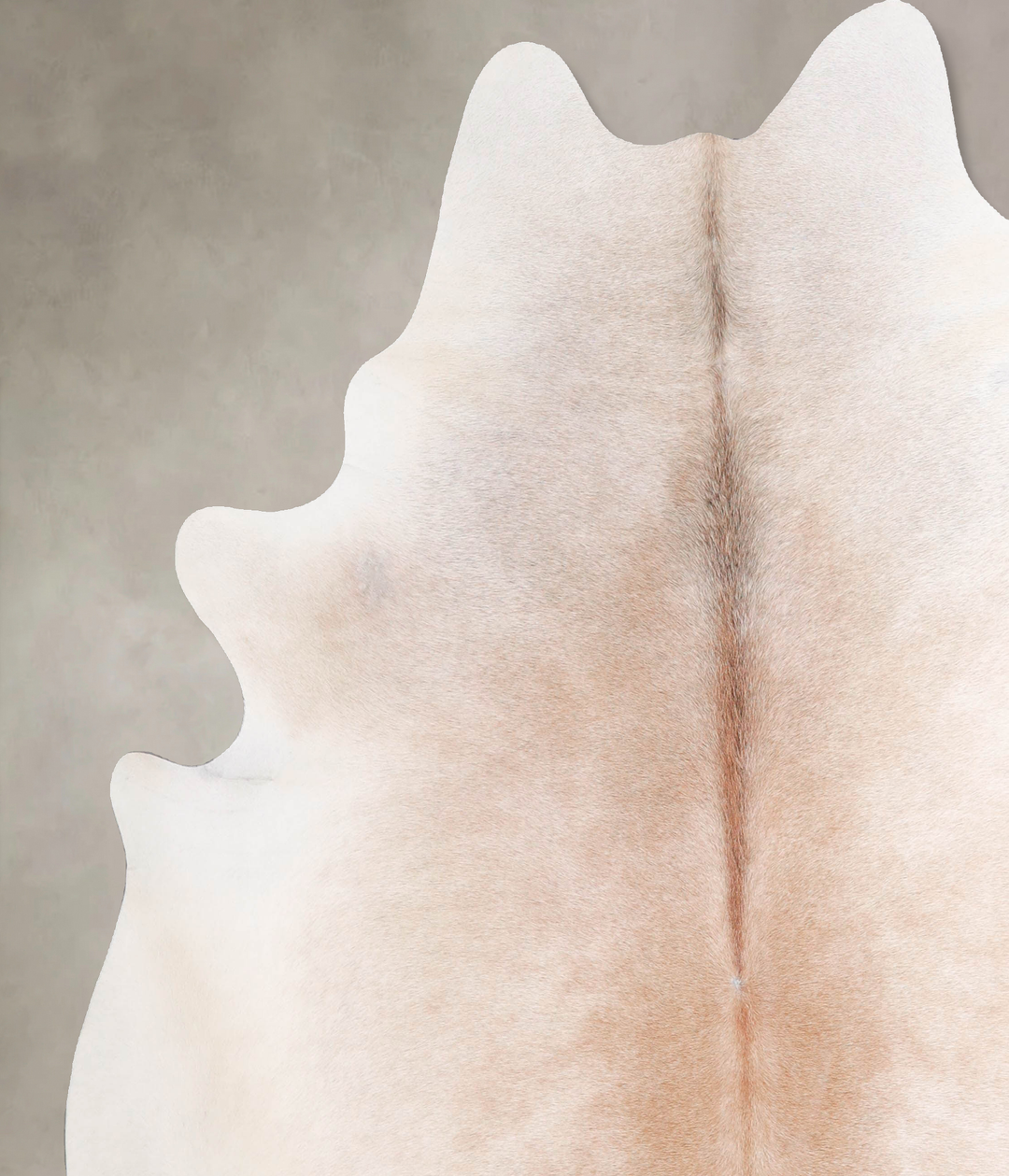 Grey with Beige XX-Large Brazilian Cowhide Rug 7'5"H x 6'11"W #A48039