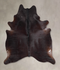 Solid Black X-Large Brazilian Cowhide Rug 7'2