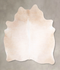 Ivory with Beige Large Brazilian Cowhide Rug 6'3