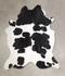Black and White XX-Large Brazilian Cowhide Rug 7'11