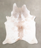 Beige and White X-Large Brazilian Cowhide Rug 7'7