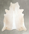 Ivory with Beige X-Large Brazilian Cowhide Rug 6'7