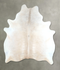 Ivory with Beige X-Large Brazilian Cowhide Rug 7'3