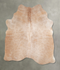Beige Large Brazilian Cowhide Rug 6'4