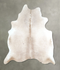 Ivory with Beige X-Large Brazilian Cowhide Rug 7'0