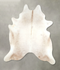 Ivory with Beige X-Large Brazilian Cowhide Rug 7'3