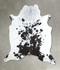 Salt and Pepper Black Large Brazilian Cowhide Rug 6'0