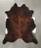 Dark Brindle XX-Large Brazilian Cowhide Rug 7'10