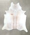 Ivory with Beige X-Large Brazilian Cowhide Rug 6'8