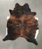Dark Brindle X-Large Brazilian Cowhide Rug 7'4