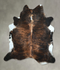 Dark Brindle XX-Large Brazilian Cowhide Rug 8'3