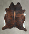 Dark Brindle X-Large Brazilian Cowhide Rug 7'1