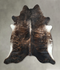 Dark Brindle X-Large Brazilian Cowhide Rug 6'9