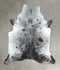 Salt and Pepper Brown X-Large Brazilian Cowhide Rug 7'1