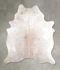Ivory with Beige Large Brazilian Cowhide Rug 6'1