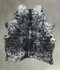 Salt and Pepper Black Medium Brazilian Cowhide Rug 6'0