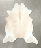 Ivory with Beige X-Large Brazilian Cowhide Rug 6'6