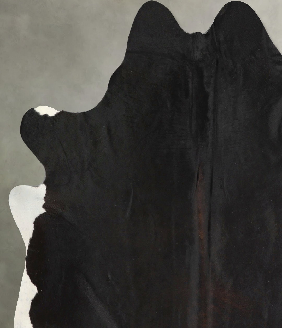 Black and White X-Large Brazilian Cowhide Rug 7'0"H x 6'7"W #A48908 by