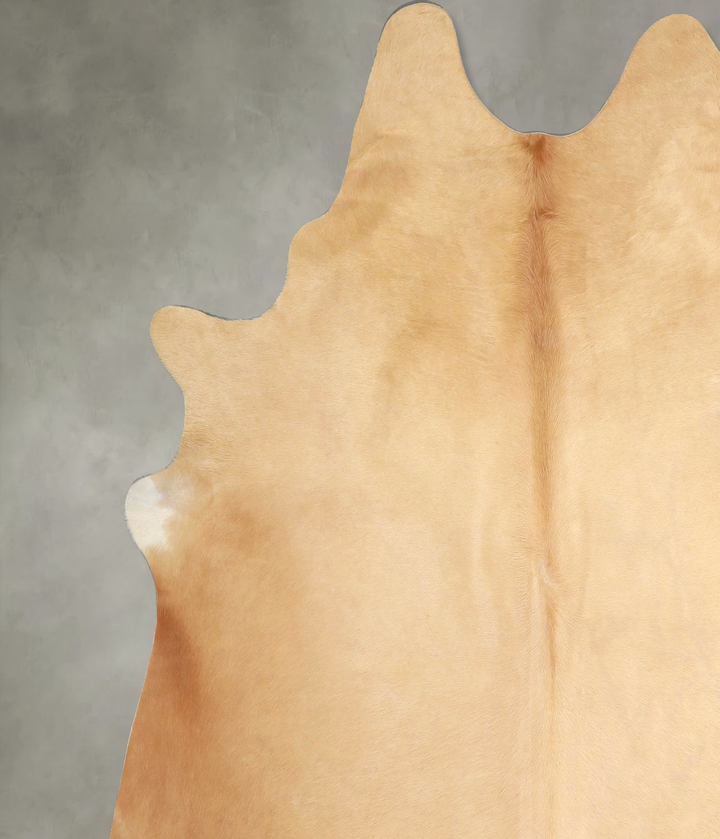 Beige XX-Large Brazilian Cowhide Rug 7'5"H x 7'0"W #A48927 by Hudson Hides