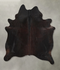 Solid Black X-Large Brazilian Cowhide Rug 7'1
