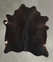 Solid Black X-Large Brazilian Cowhide Rug 6'10