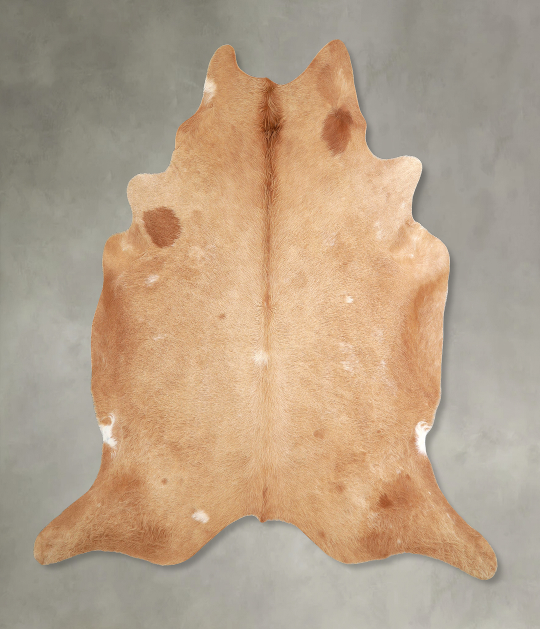 Beige XX-Large Brazilian Cowhide Rug 7'9"H x 7'10"W #A48966 by Hudson