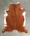 Brown and White Regular XX-Large Brazilian Cowhide Rug 8'0