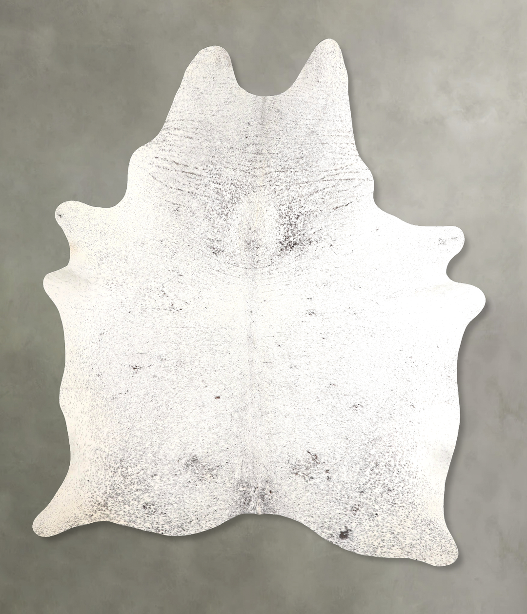 Salt and Pepper Black X-Large Brazilian Cowhide Rug 7'9"H x 6'0"W #A49