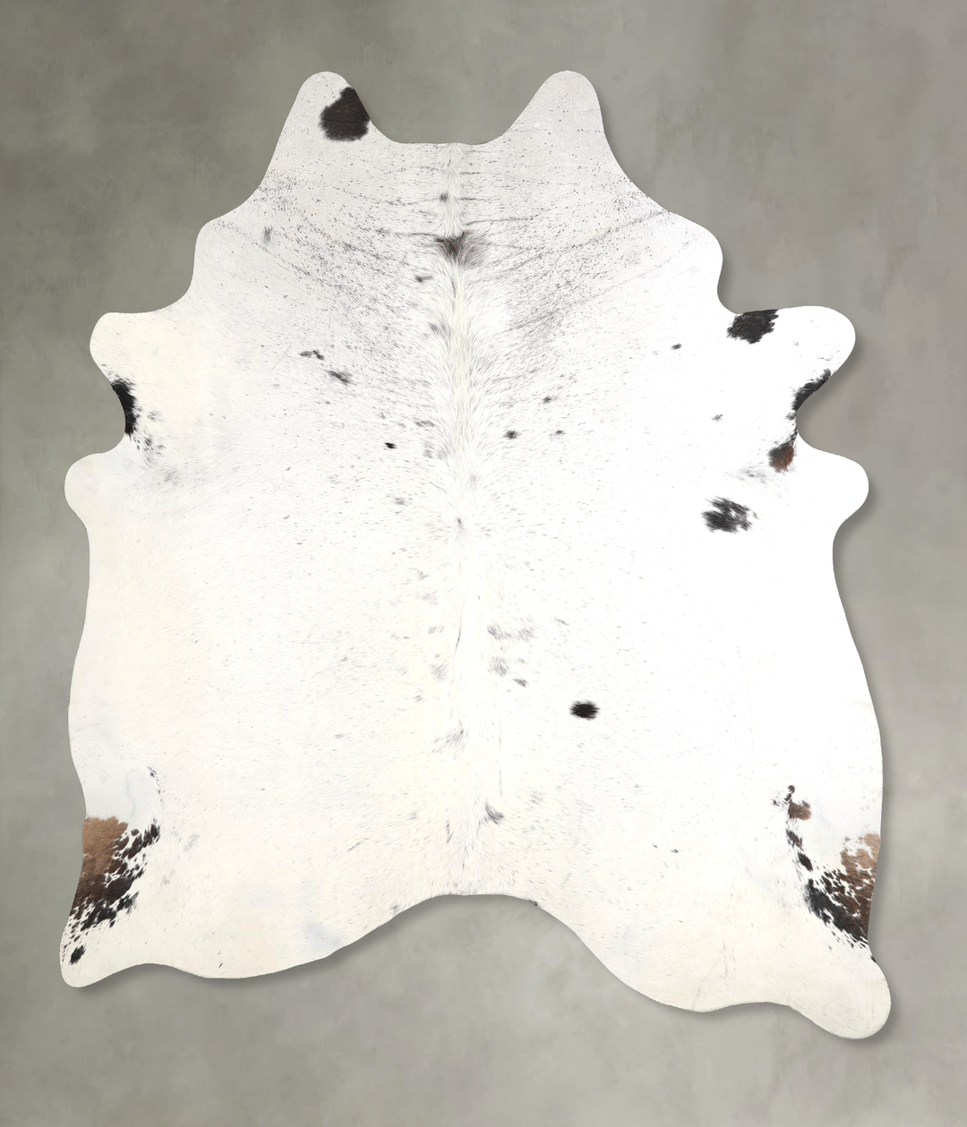 Salt and Pepper Black XX-Large Brazilian Cowhide Rug 7'10"H x 6'10"W #