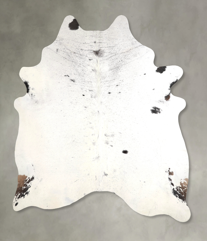 Salt and Pepper Black XX-Large Brazilian Cowhide Rug 7'10"H x 6'10"W #A49121 by Hudson Hides