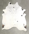 Salt and Pepper Black XX-Large Brazilian Cowhide Rug 7'10