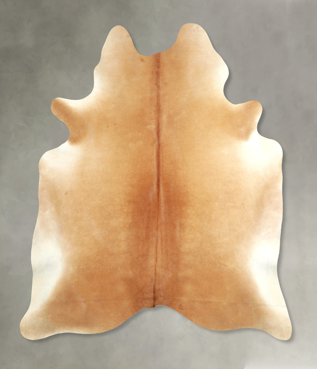Beige X-Large Brazilian Cowhide Rug 6'10"H x 6'3"W #A49178 by Hudson H
